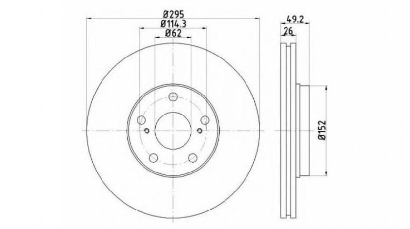 Disc frana Toyota AURIS (NRE15_, ZZE15_, ADE15_, ZRE15_, NDE15_) 2006-2016 #2 0986479560