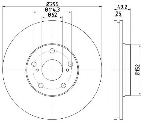 Disc frana TOYOTA AURIS (ZWE18, NZE18, ZRE18) (2012 - 2016) TEXTAR 92163903 piesa NOUA