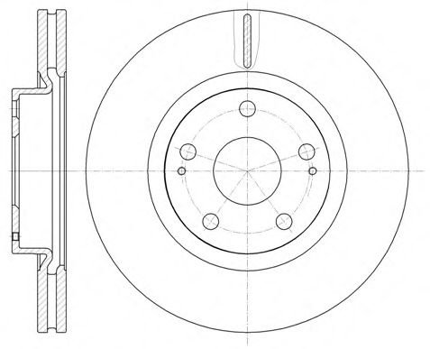 Disc frana TOYOTA AURIS (ZWE18, NZE18, ZRE18) (2012 - 2016) REMSA 61050.10 piesa NOUA