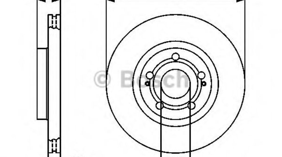 Disc frana TOYOTA AVENSIS Combi (T25) (2003 - 2008) BOSCH 0 986 479 454 piesa NOUA