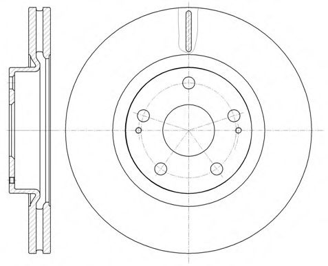 Disc frana TOYOTA AVENSIS Combi (T25) (2003 - 2008) REMSA 61050.10 piesa NOUA