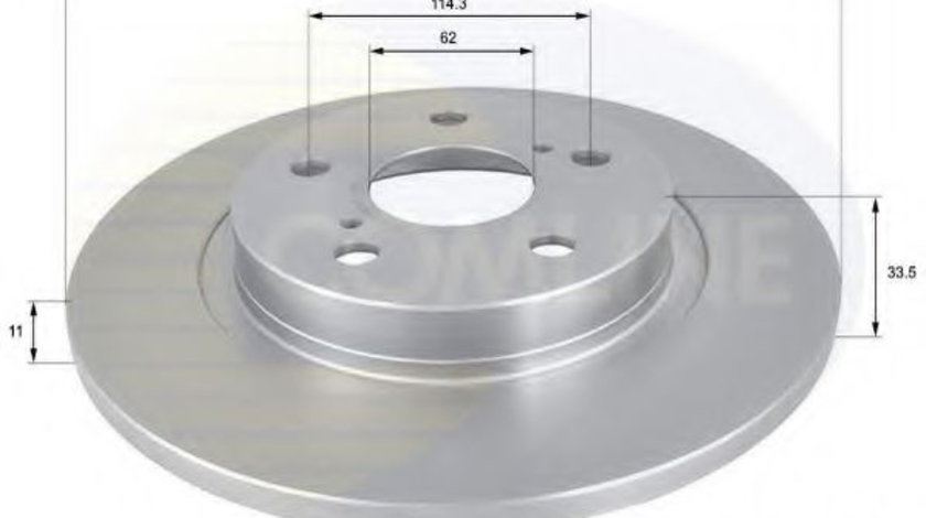 Disc frana TOYOTA AVENSIS combi (ZRT27, ADT27) (2009 - 2016) COMLINE ADC01151 piesa NOUA