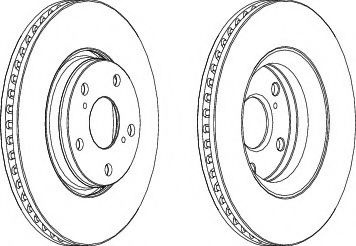 Disc frana TOYOTA AVENSIS combi (ZRT27, ADT27) (2009 - 2016) FERODO DDF1756 piesa NOUA