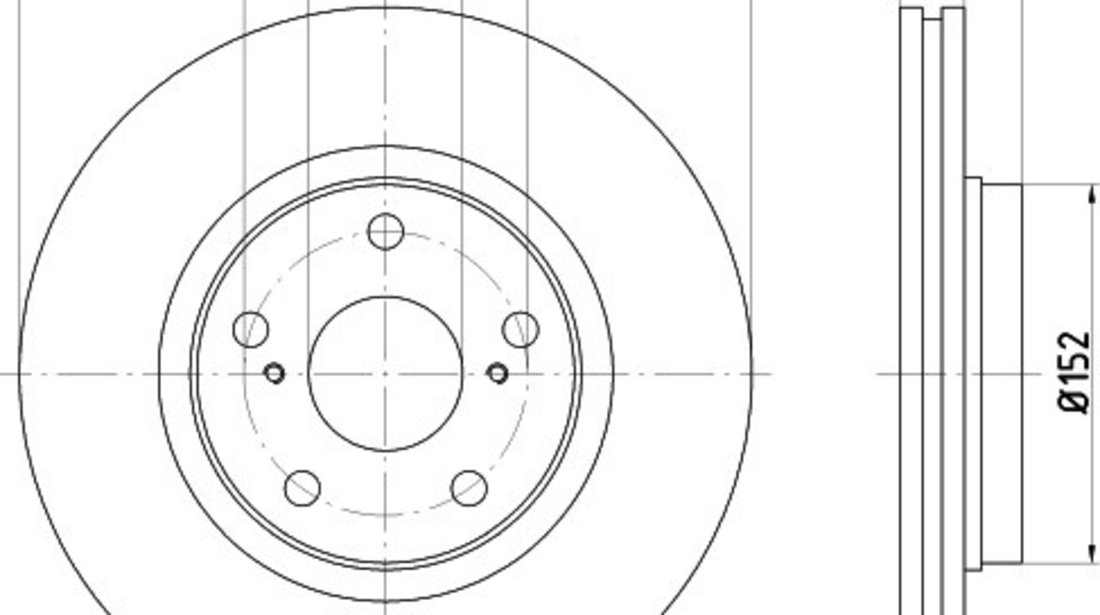 Disc frana TOYOTA AVENSIS combi (ZRT27, ADT27) (2009 - 2016) KRIEGER 0950004171 piesa NOUA