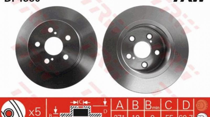 Disc frana Toyota AVENSIS Liftback (_T22_) 1997-2003 #2 08A33610