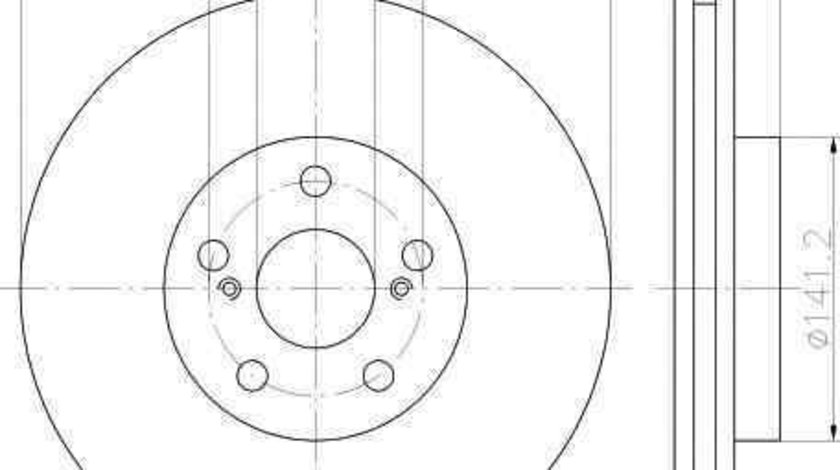 Disc frana TOYOTA AVENSIS Liftback (_T22_) TEXTAR 92142003