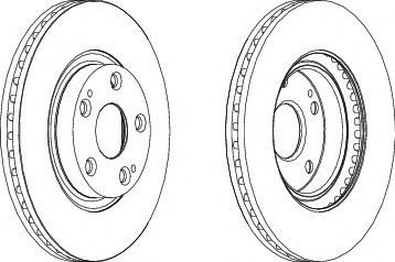 Disc frana TOYOTA AVENSIS Limuzina (T25) (2003 - 2008) FERODO DDF1401 piesa NOUA