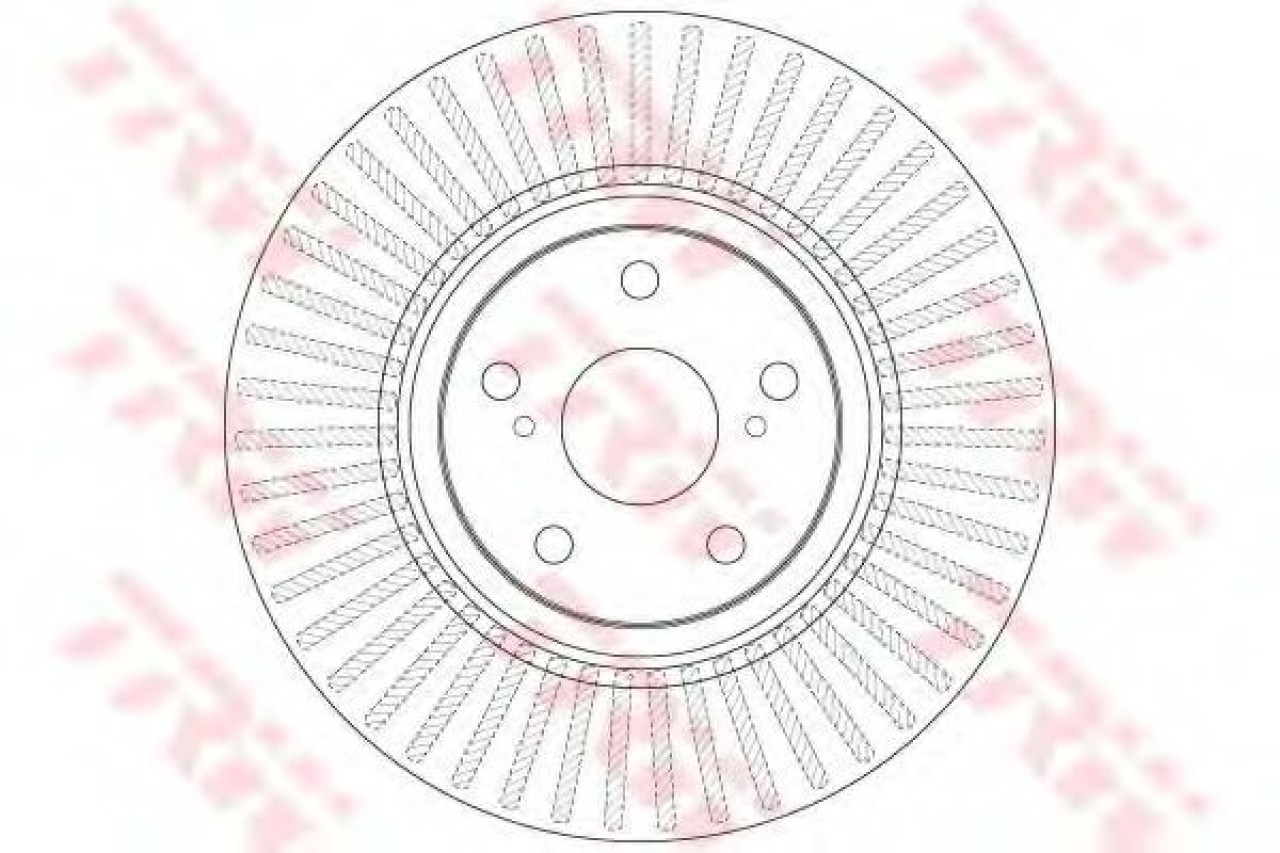 Disc frana TOYOTA AVENSIS Limuzina (ZRT27, ADT27) (2008 - 2016) TRW DF6268 piesa NOUA