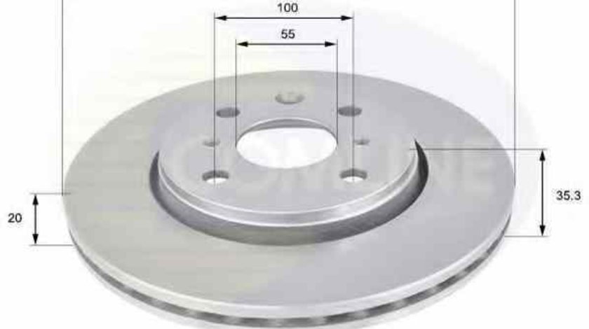 Disc frana TOYOTA AYGO PAB4 KGB4 COMLINE ADC1561V