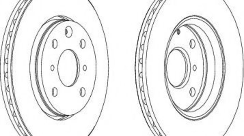 Disc frana TOYOTA AYGO (WNB1, KGB1) (2005 - 2014) FERODO DDF1527 piesa NOUA