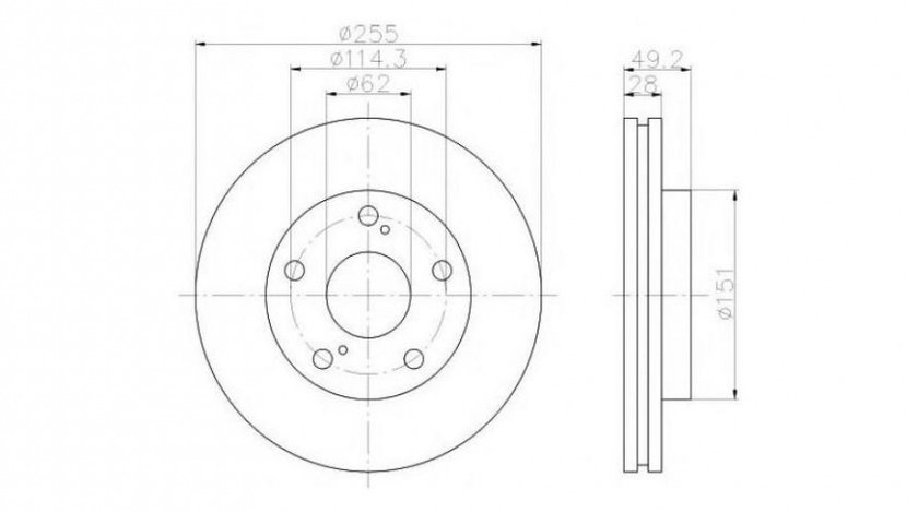 Disc frana Toyota CAMRY (_CV1_, _XV1_, _V1_) 1991-1997 #2 09562310