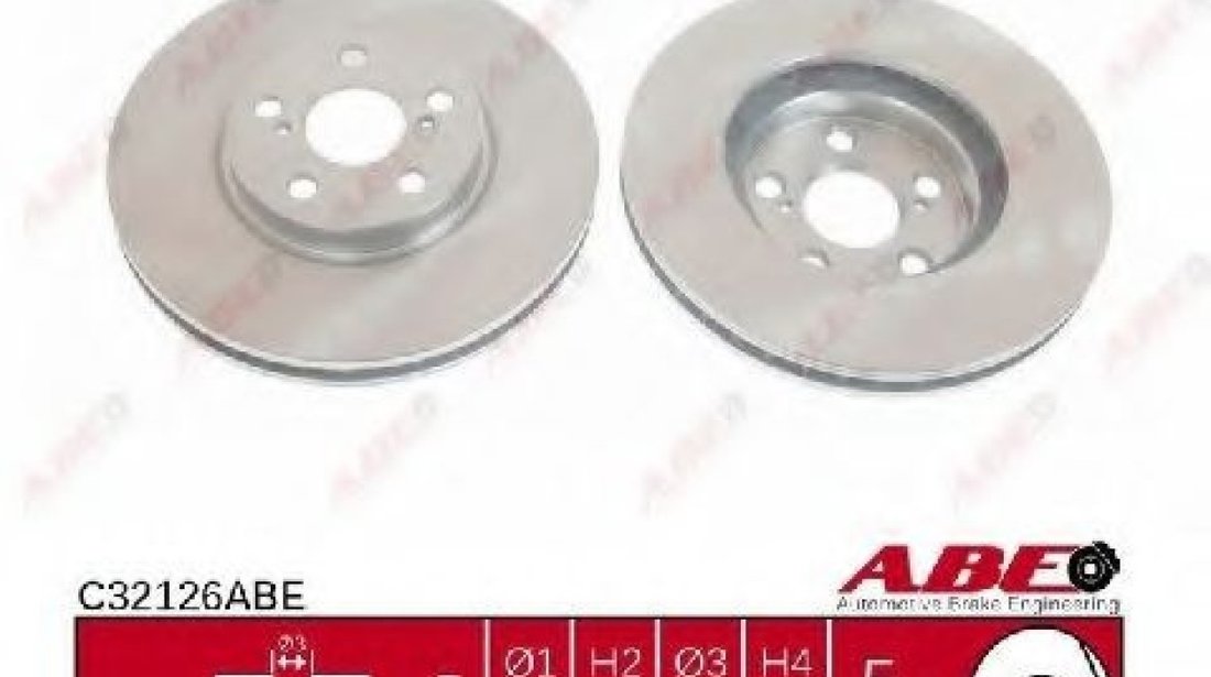 Disc frana TOYOTA CELICA (ST20_, AT20_) (1993 - 1999) ABE C32126ABE piesa NOUA