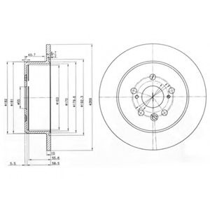 Disc frana TOYOTA CELICA (ST20_, AT20_) (1993 - 1999) DELPHI BG3583 piesa NOUA