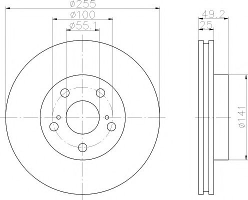 Disc frana TOYOTA CELICA (ST20_, AT20_) (1993 - 1999) TEXTAR 92077400 piesa NOUA