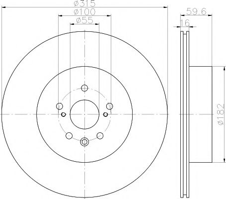Disc frana TOYOTA CELICA (ST20_, AT20_) (1993 - 1999) TEXTAR 92169503 piesa NOUA