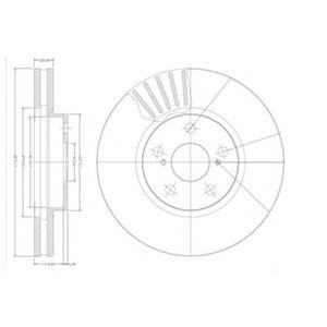 Disc frana TOYOTA CELICA (ST20_, AT20_) (1993 - 1999) DELPHI BG3189 piesa NOUA