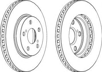 Disc frana TOYOTA CELICA (ZZT23_) (1999 - 2005) FERODO DDF620 piesa NOUA