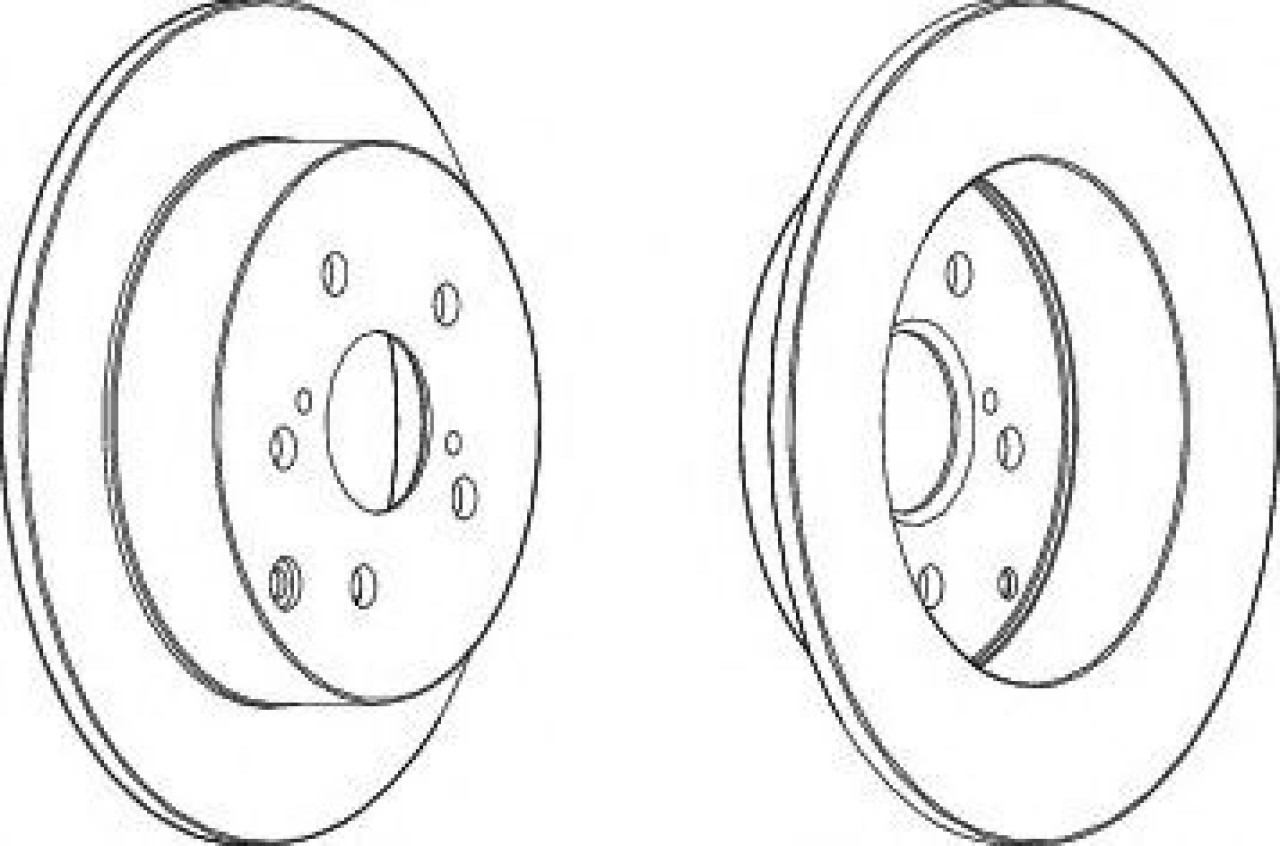 Disc frana TOYOTA COROLLA (CDE12, ZZE12, NDE12, ZDE12) (2001 - 2007) FERODO DDF1419 piesa NOUA