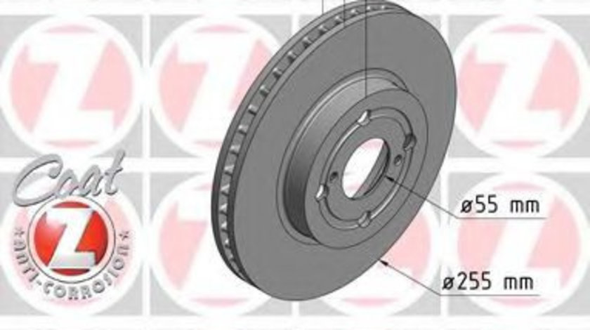 Disc frana TOYOTA COROLLA Combi (E12J, E12T) (2001 - 2007) ZIMMERMANN 590.2575.20 piesa NOUA