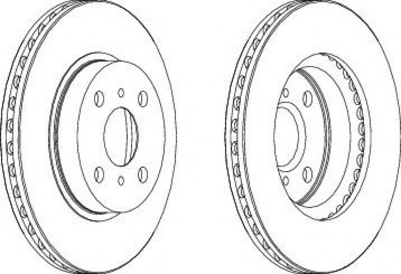 Disc frana TOYOTA COROLLA Hatchback (E11) (1997 - 2002) FERODO DDF794C piesa NOUA