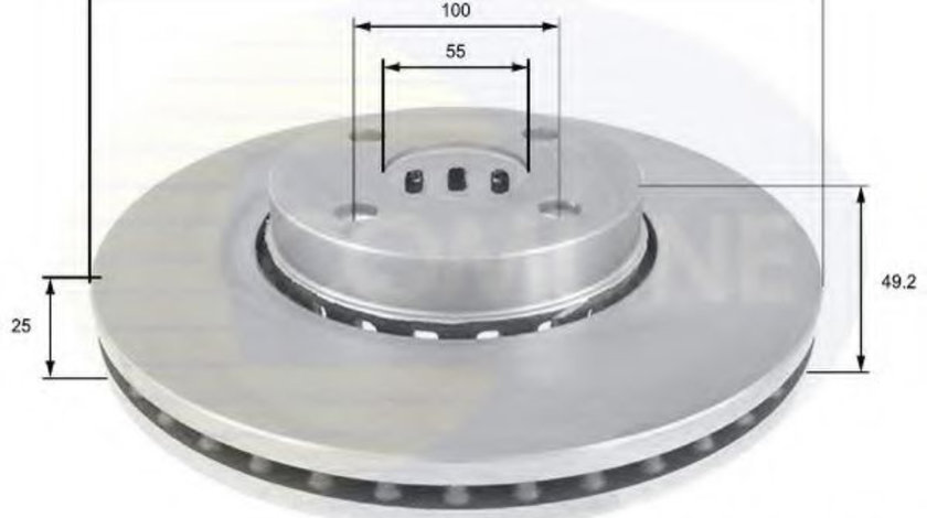 Disc frana TOYOTA COROLLA Limuzina (E12J, E12T) (2001 - 2008) COMLINE ADC01118V piesa NOUA