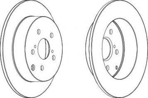 Disc frana TOYOTA COROLLA Limuzina (E12J, E12T) (2001 - 2008) FERODO DDF1419 piesa NOUA