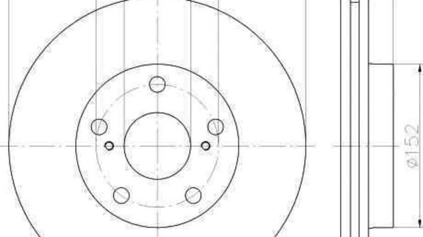 Disc frana TOYOTA COROLLA limuzina (E15_) TEXTAR 92257703