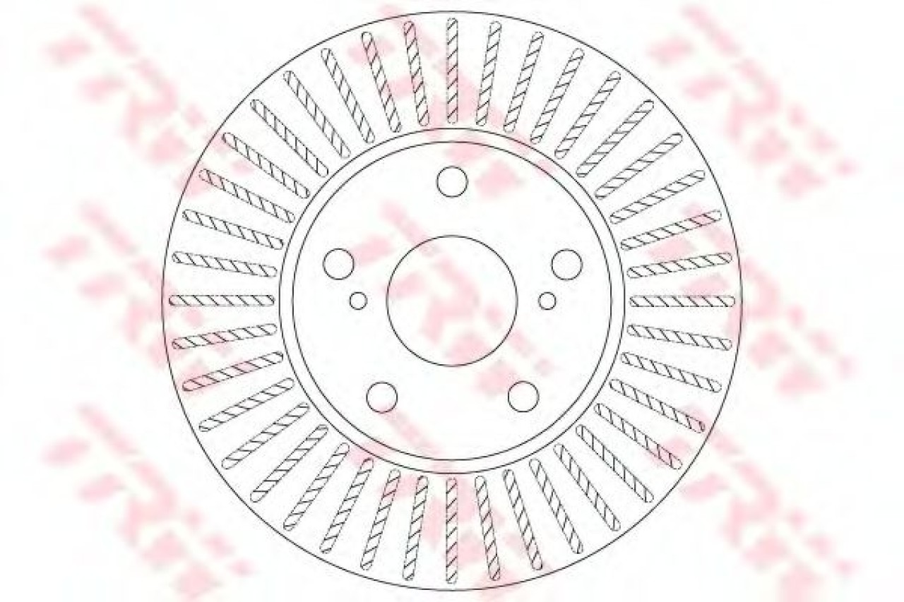 Disc frana TOYOTA COROLLA Limuzina (NRE18, ZRE17, ZRE18, NDE18) (2013 - 2016) TRW DF6679 piesa NOUA