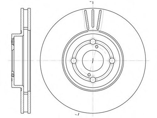 Disc frana TOYOTA COROLLA Verso (ZDE12, CDE12) (2001 - 2004) REMSA 6703.10 piesa NOUA