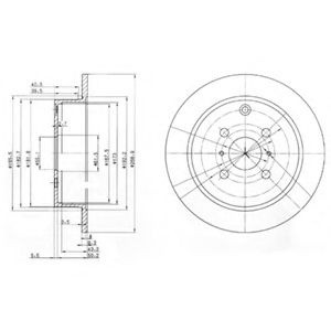 Disc frana TOYOTA COROLLA Verso (ZDE12, CDE12) (2001 - 2004) DELPHI BG3867 piesa NOUA