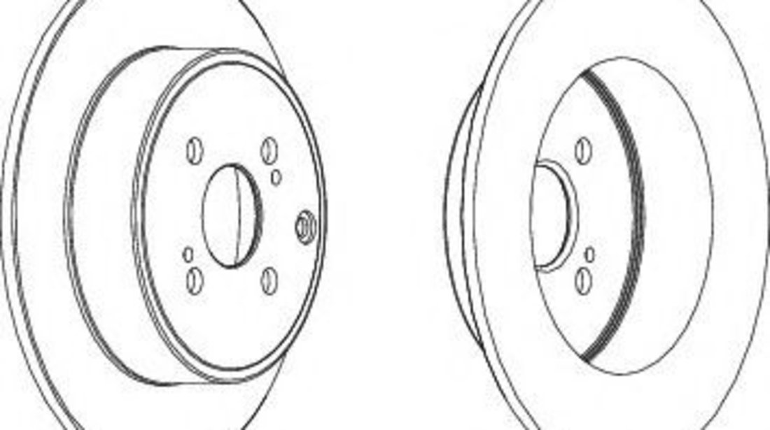 Disc frana TOYOTA COROLLA Verso (ZDE12, CDE12) (2001 - 2004) FERODO DDF1421 piesa NOUA