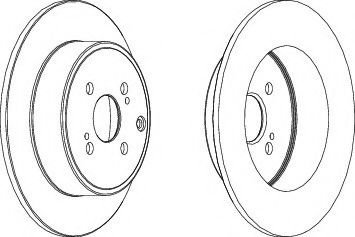 Disc frana TOYOTA COROLLA Verso (ZDE12, CDE12) (2001 - 2004) FERODO DDF1421 piesa NOUA