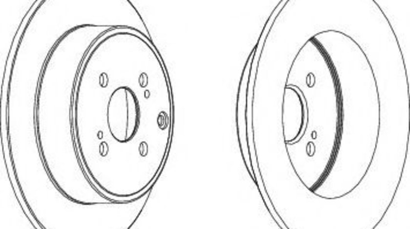 Disc frana TOYOTA COROLLA Verso (ZDE12, CDE12) (2001 - 2004) FERODO DDF1421 piesa NOUA