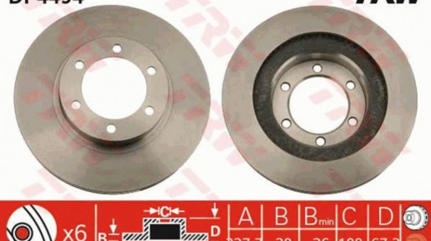 Disc frana Toyota (FAW) PRADO 2003-2016 #3 0986479304