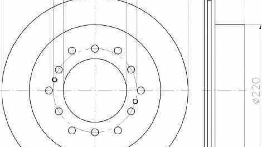 Disc frana TOYOTA (FAW) PRADO TEXTAR 92170103