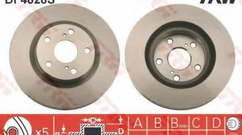 Disc frana TOYOTA (FAW) RAV4 TRW DF4828S