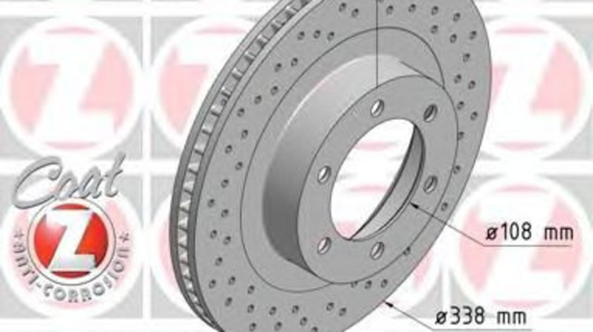 Disc frana TOYOTA HILUX III pick-up (KUN, TGN, LAN, GGN) (2004 - 2016) ZIMMERMANN 590.2586.52 piesa NOUA