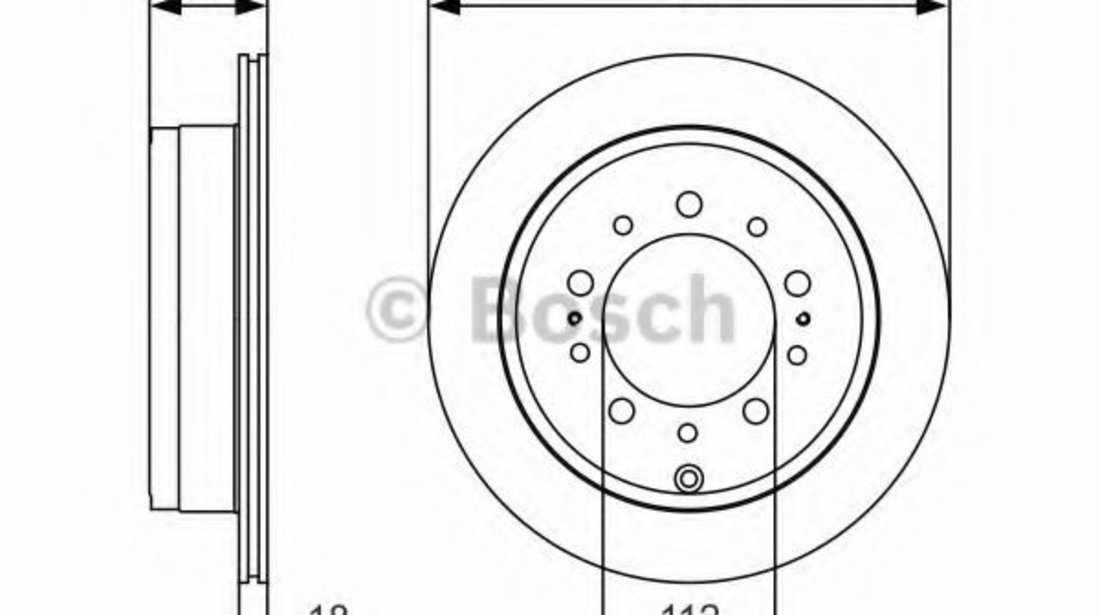 Disc frana TOYOTA LAND CRUISER 200 (VDJ2_, UZJ2_) (2007 - 2016) BOSCH 0 986 479 R32 piesa NOUA