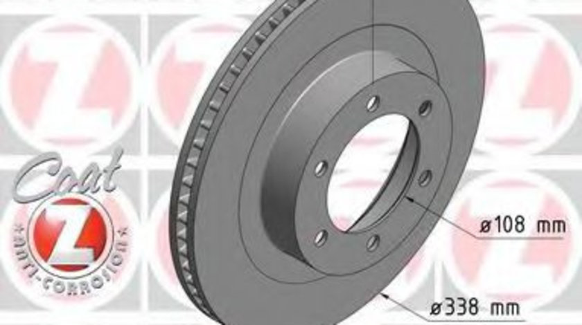 Disc frana TOYOTA LAND CRUISER (LJ12, KZJ12, TRJ12, KDJ12, GRJ12) (2002 - 2009) ZIMMERMANN 590.2586.20 piesa NOUA