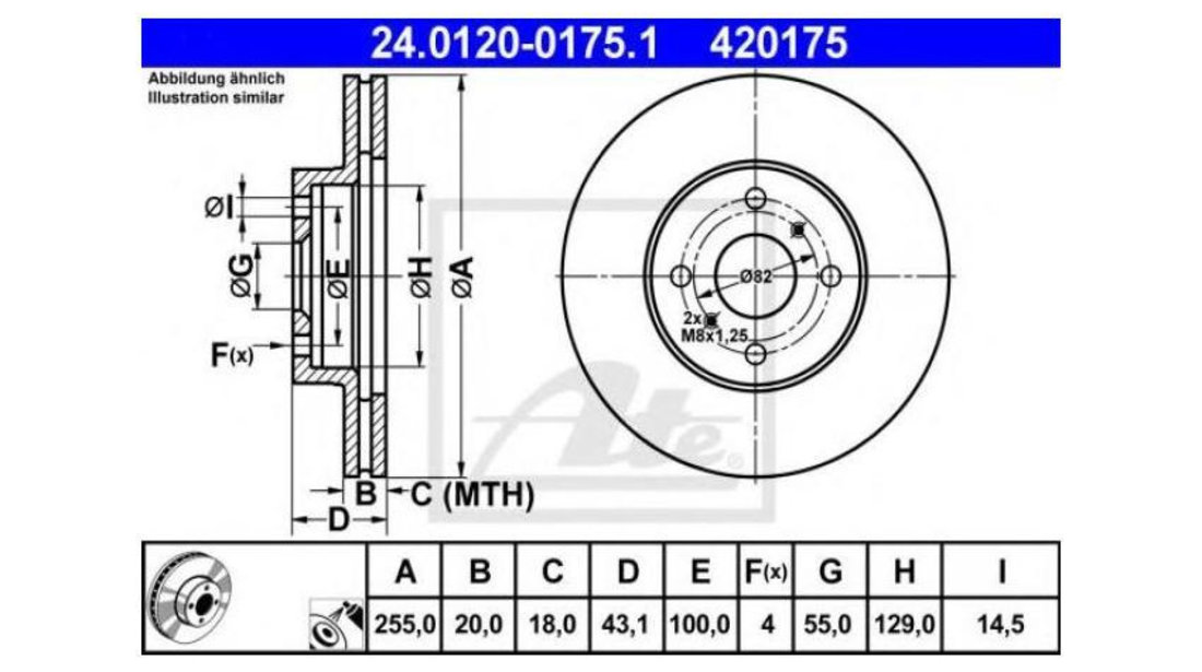 Disc frana Toyota MR III (ZZW3_) 1999-2007 #2 09854510