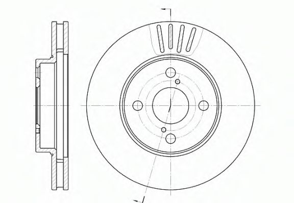Disc frana TOYOTA PRIUS Hatchback (NHW2) (2003 - 2009) REMSA 6742.10 piesa NOUA