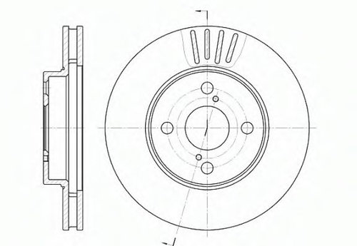 Disc frana TOYOTA PRIUS Hatchback (NHW2) (2003 - 2009) REMSA 6742.10 piesa NOUA