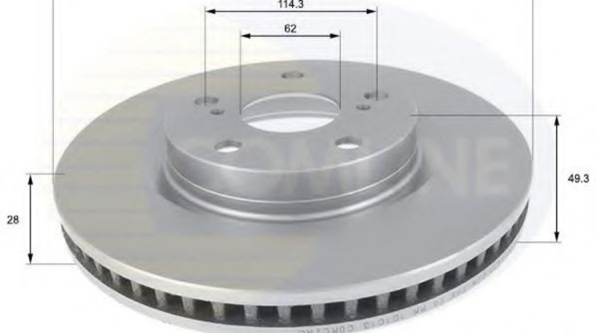 Disc frana TOYOTA PRIUS PLUS (ZVW4) (2011 - 2016) COMLINE ADC01147V piesa NOUA