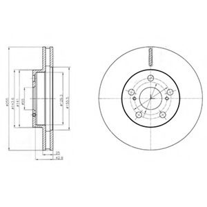 Disc frana TOYOTA PRIUS (ZVW3) (2009 - 2016) DELPHI BG4290 piesa NOUA
