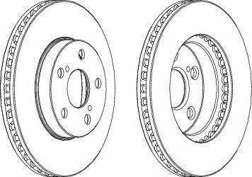 Disc frana TOYOTA PRIUS (ZVW3) (2009 - 2016) FERODO DDF992 piesa NOUA