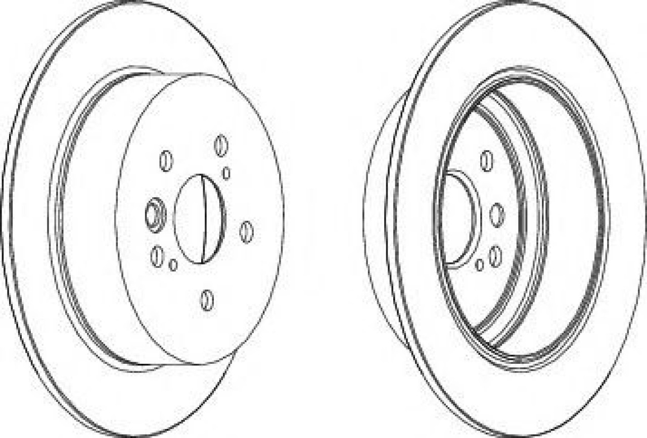 Disc frana TOYOTA RAV 4 I Cabrio (SXA1) (1997 - 2000) FERODO DDF1486C piesa NOUA