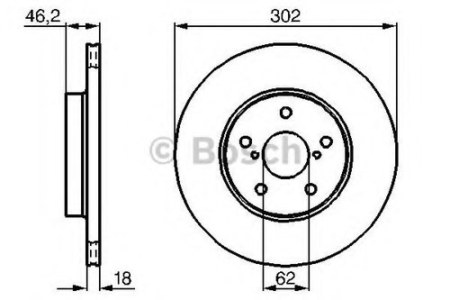 Disc frana TOYOTA RAV 4 I (SXA1) (1994 - 2000) BOSCH 0 986 478 490 piesa NOUA