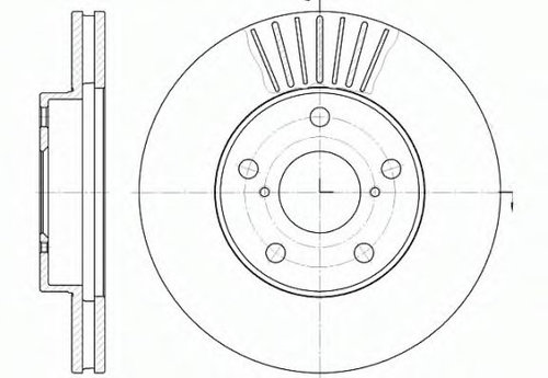 Disc frana TOYOTA RAV 4 II (CLA2, XA2, ZCA2, ACA2) (2000 - 2005) REMSA 6640.10 piesa NOUA