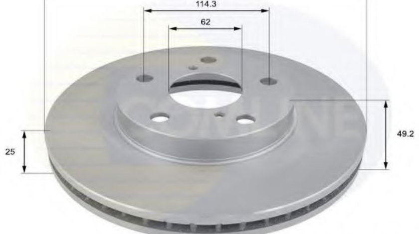 Disc frana TOYOTA RAV 4 II (CLA2, XA2, ZCA2, ACA2) (2000 - 2005) COMLINE ADC01100V piesa NOUA