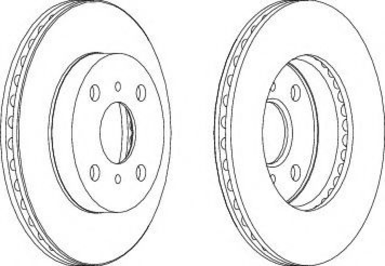 Disc frana TOYOTA YARIS (P1) (1999 - 2005) FERODO DDF1084C piesa NOUA